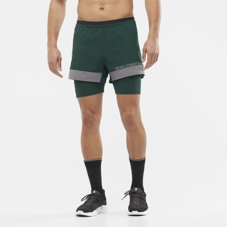 Bermudas Salomon Cross 2in1 Hombre Verdes | MX EIVG734